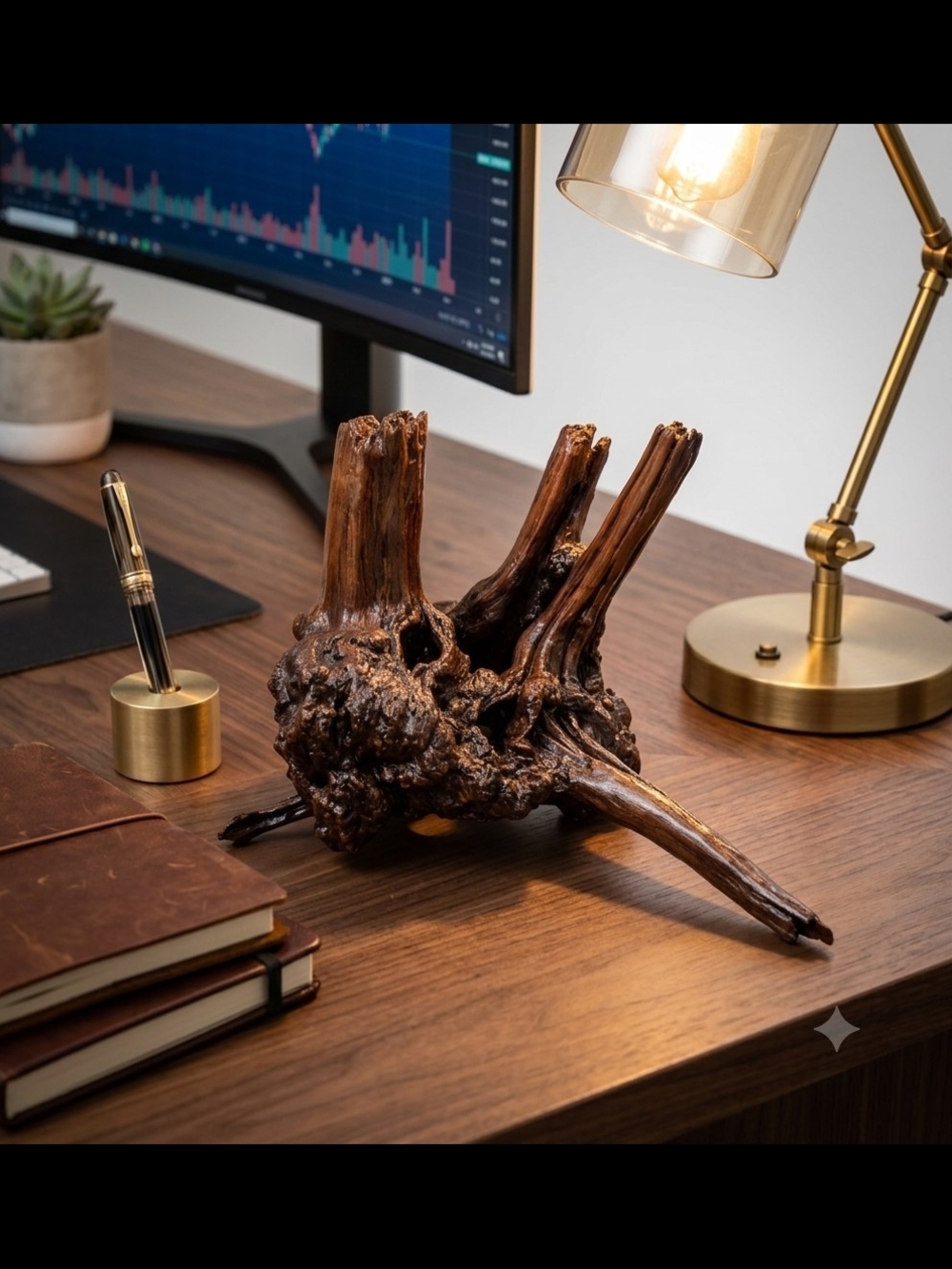 ​North Alabama Cedar Wood Root Burl Driftwood Decor Sculpture